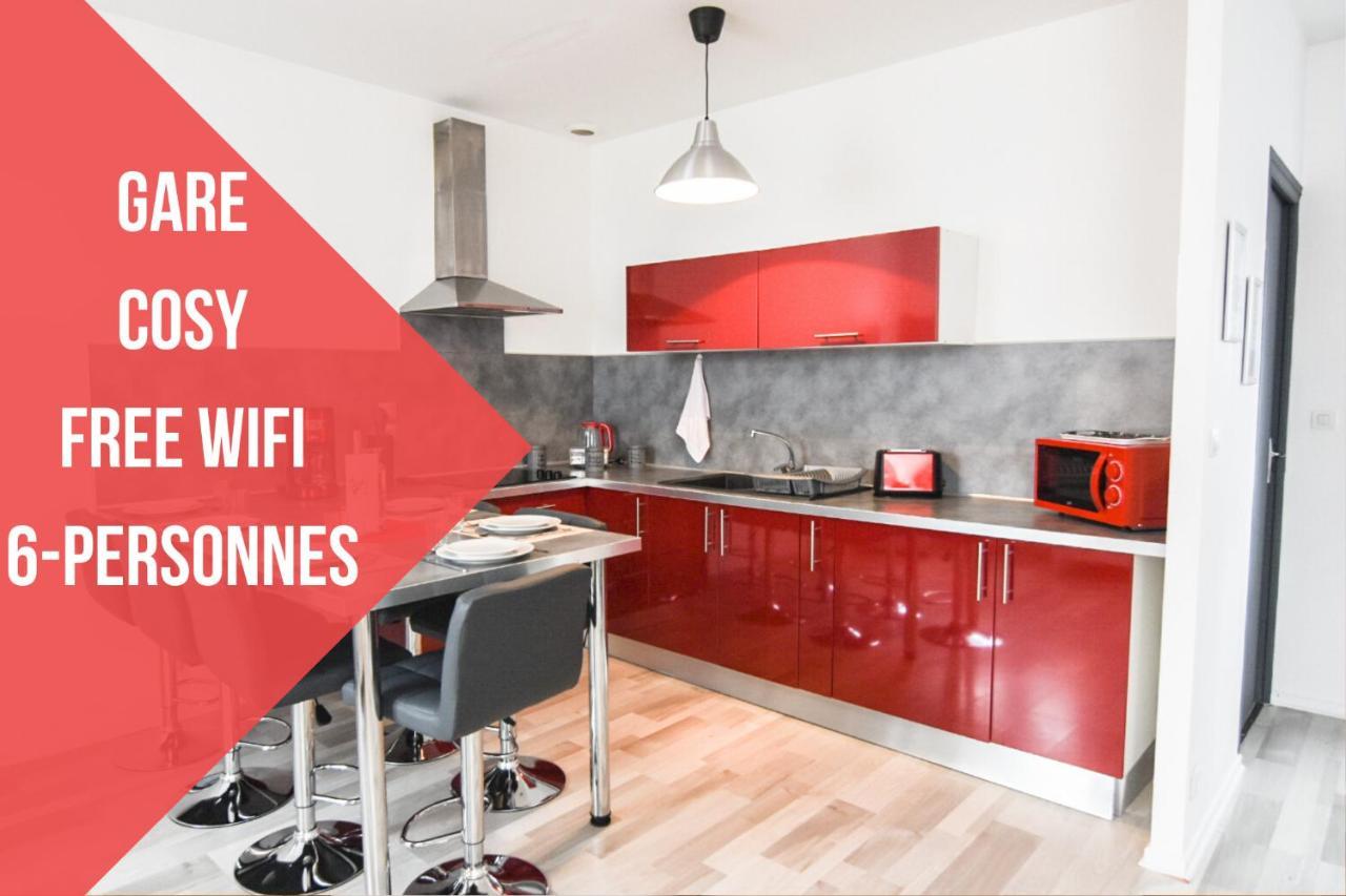 Appartement "Le Terminus " Gare-Cosy-Wifi 6 Personnes Saint-Quentin  Ngoại thất bức ảnh